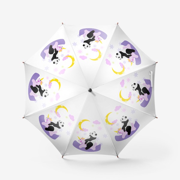 Зонт «Панда на лошадке»