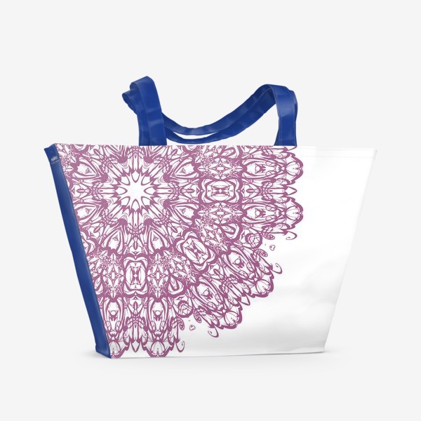 Пляжная сумка «Фиолетовая мандала.»