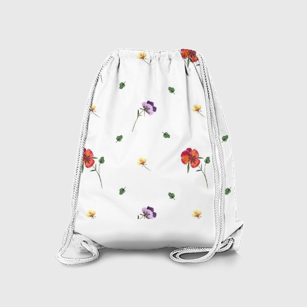 Рюкзак «Летний орнамент из цветов»