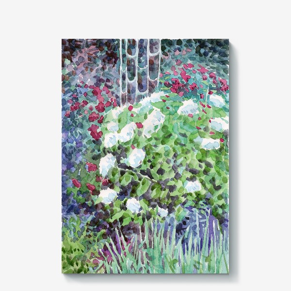Холст «Цветущий сад (гортензия)»