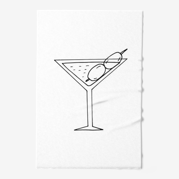 Полотенце «мартини. коктейль. бар. напитки. пятница»