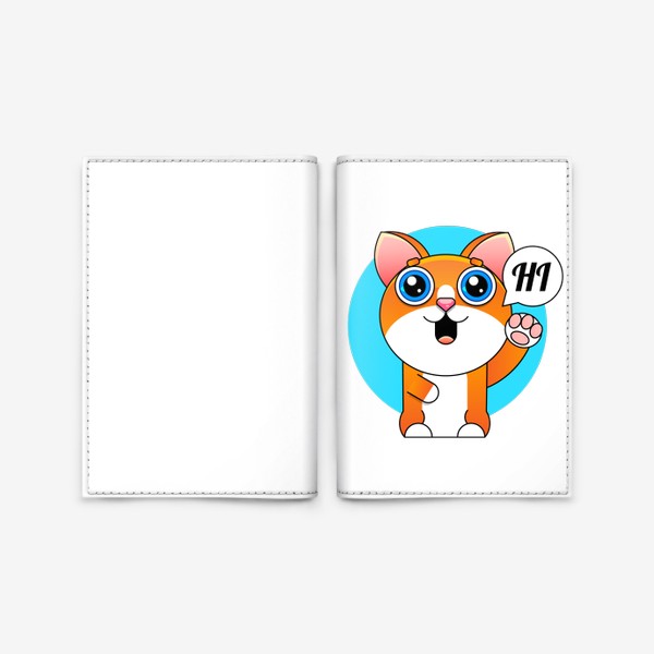 Обложка для паспорта «cat»