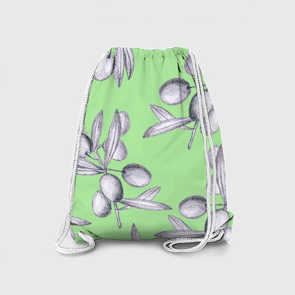 Рюкзак «оливки на мятном фоне»