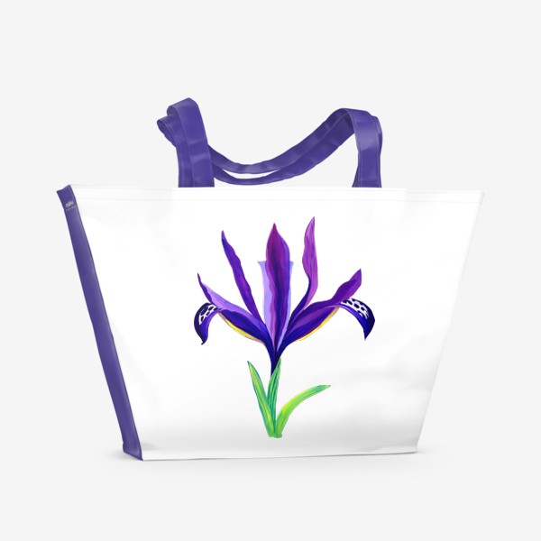 Пляжная сумка «Ирис цветок»