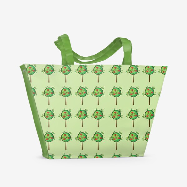 Пляжная сумка «Яблочный сад»