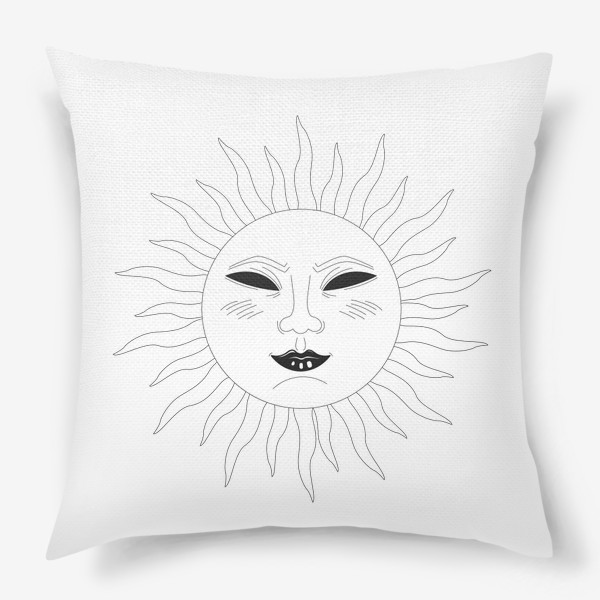 Подушка «солнце»