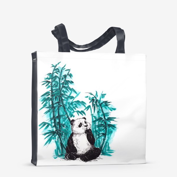 Сумка-шоппер «Панда и бамбук»