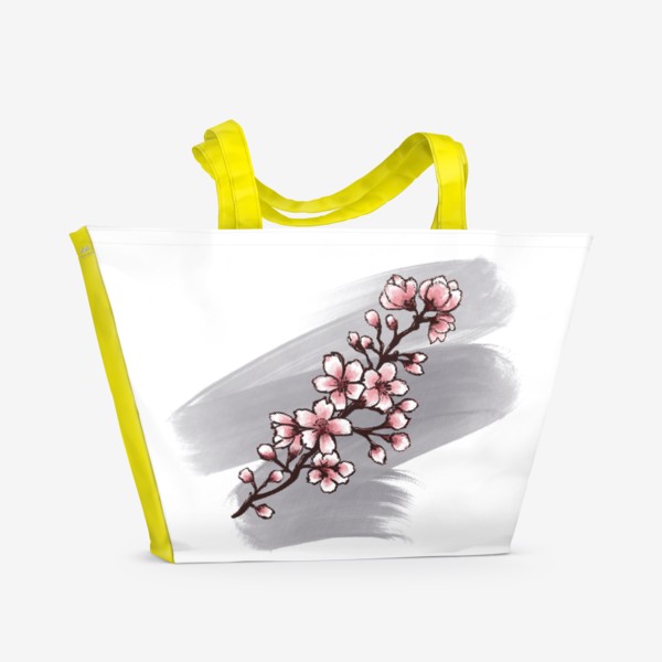 Пляжная сумка «Веточка Сакуры. Весна. С любовью.»