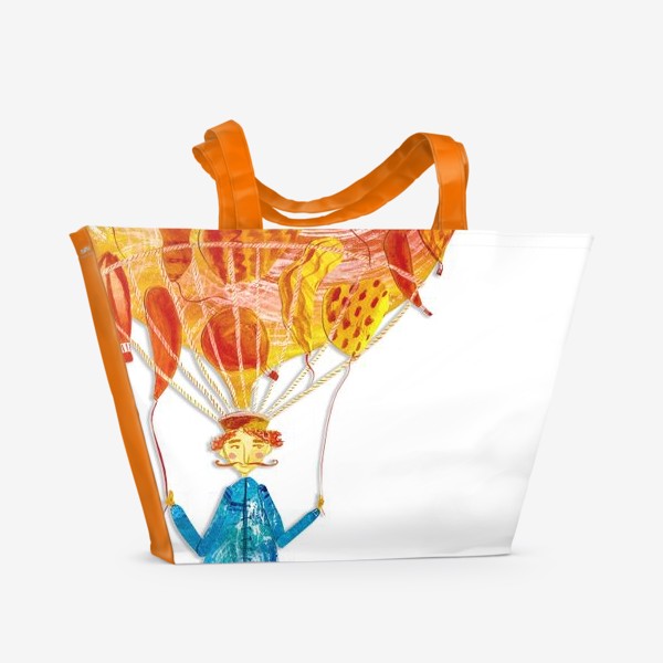 Пляжная сумка «Волшебник и воздушные шары(волшебная серия)»