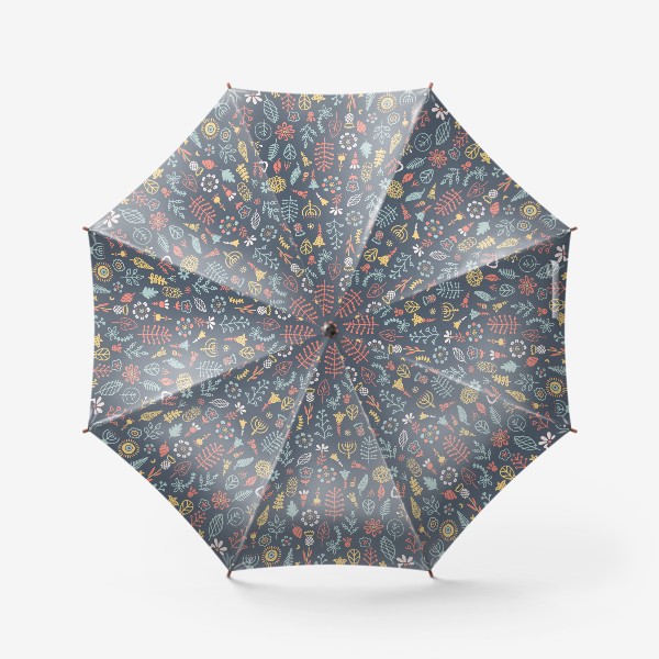 Зонт &laquo;Сухоцветы на темном&raquo;