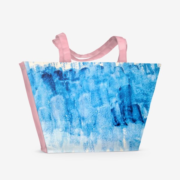 Пляжная сумка «акварельня абстракция (небо/море/облака)»