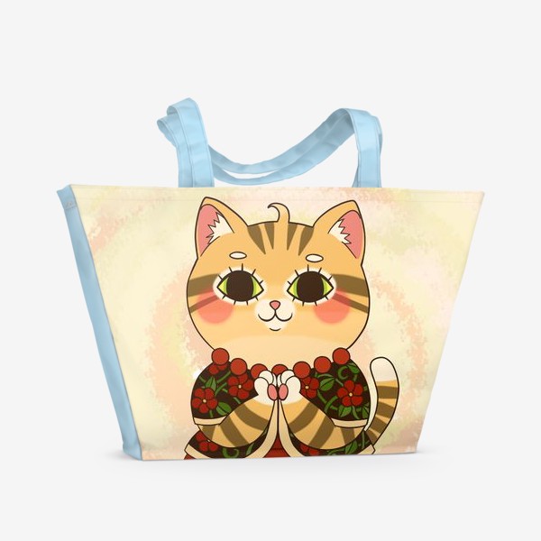 Пляжная сумка «Кошка Мурка»