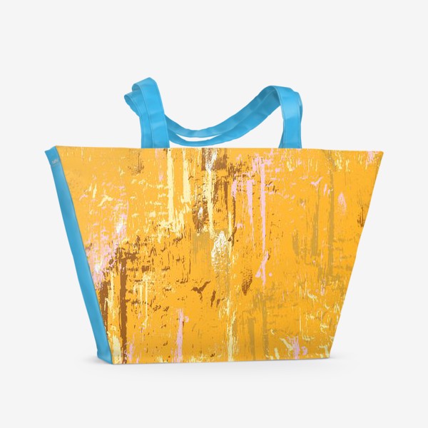 Пляжная сумка «мазки краски, оранжевый»
