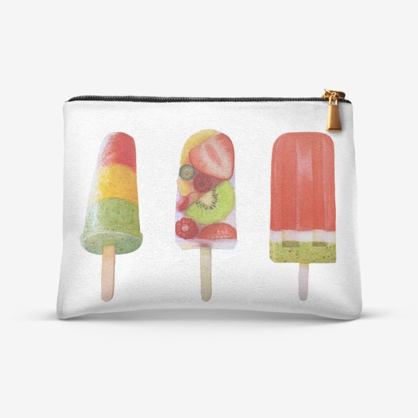 Косметичка «Фруктовое мороженое на палочке»