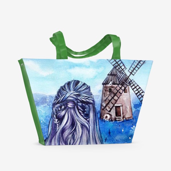 Пляжная сумка «голубая сказка»