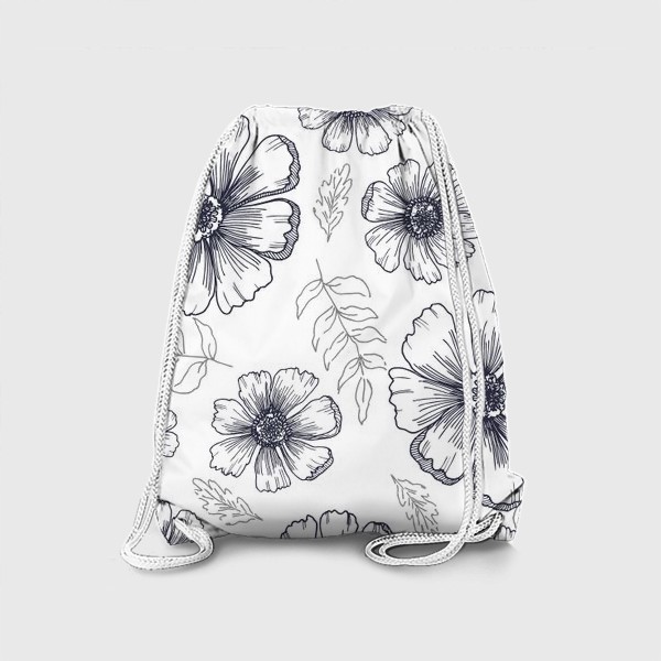 Рюкзак «Цветы и листья»