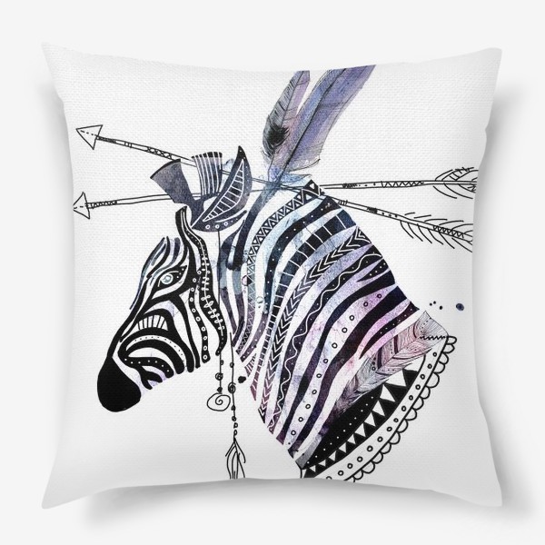 Подушка «Этно зебра»