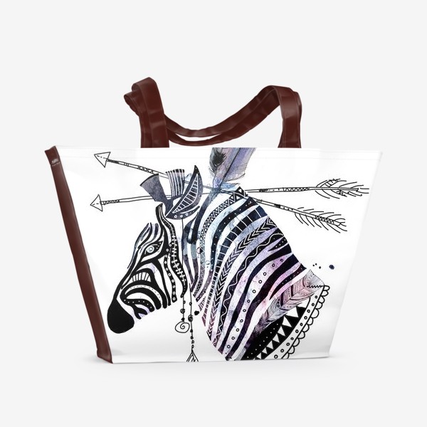 Пляжная сумка «Этно зебра»
