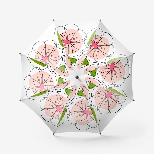 Зонт «Весна абстрактный цветок»