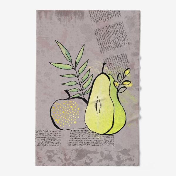 Полотенце «Натюрморт. Яблоко и груша»