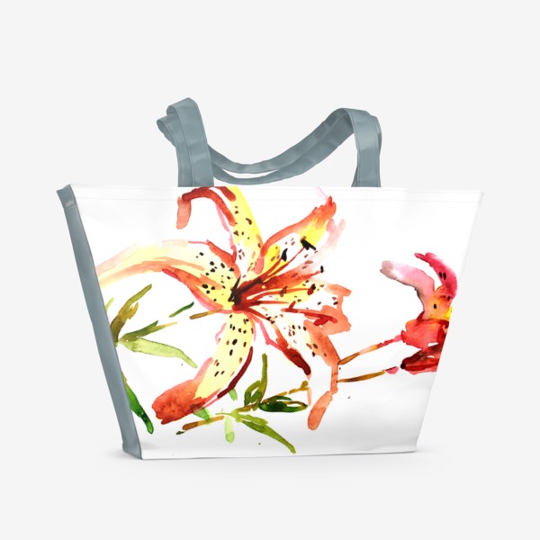 Пляжная сумка «солнечные лилии»