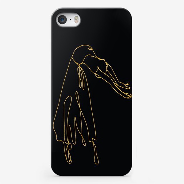 Чехол iPhone «Монолиния, танцовщица, балерина»