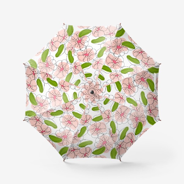 Зонт «Бесшовный узор цветок»
