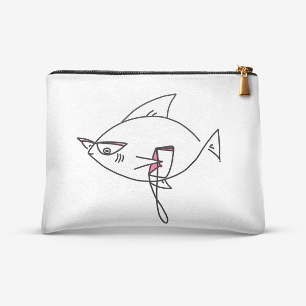 Косметичка «Стильная рыбка с сумочкой »