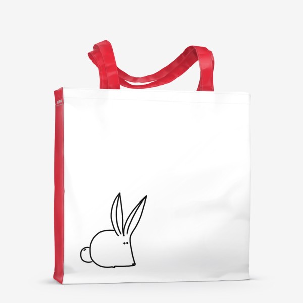 Сумка-шоппер «Белый милый кролик»