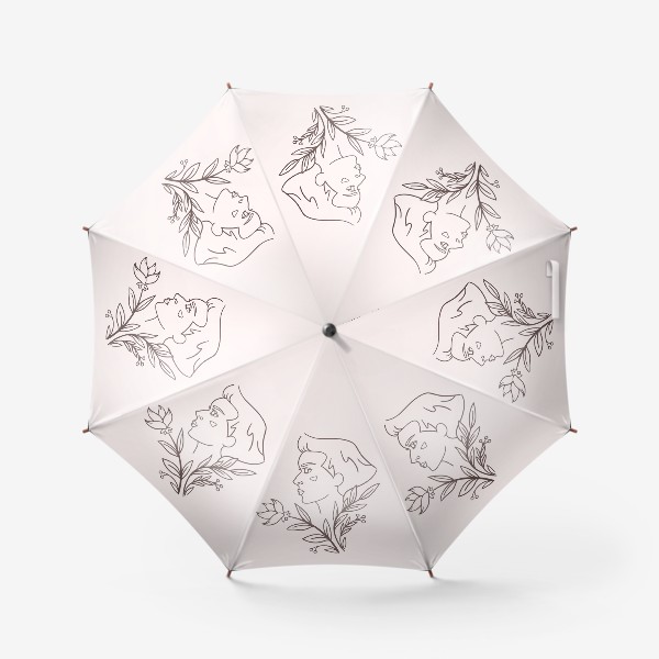Зонт «Красавица в минимализме»
