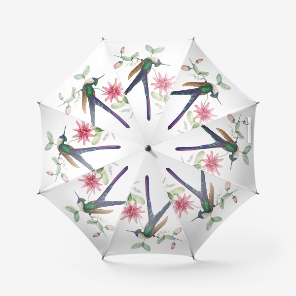 Зонт «Колибри с фиолетовым хвостом»