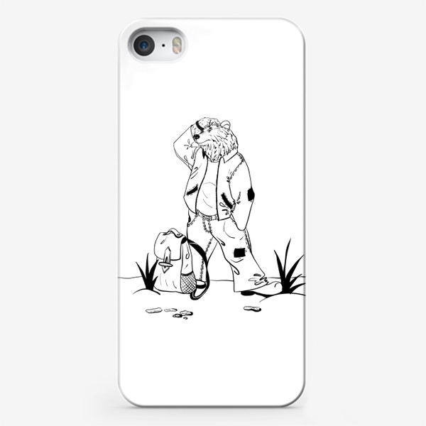 Чехол iPhone «Мишка путешественник »