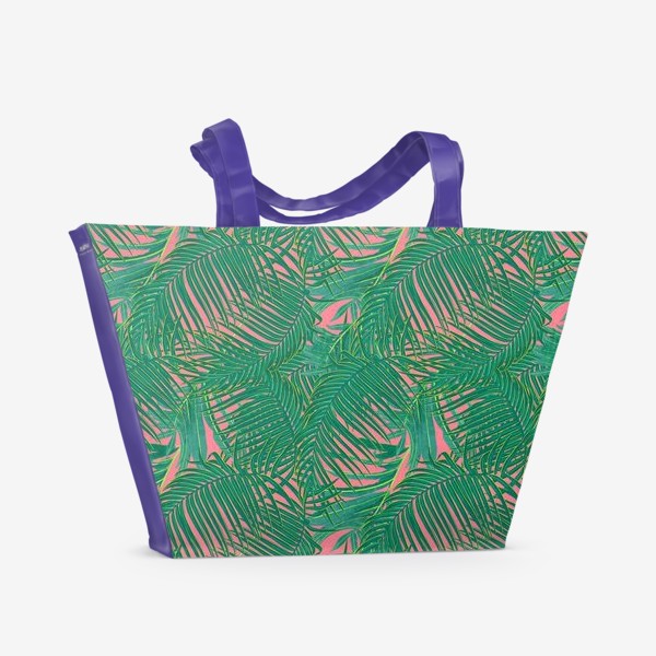Пляжная сумка &laquo;Зеленые  тропики&raquo;