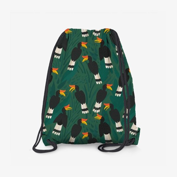 Рюкзак «Птицы-носорог в джунглях»