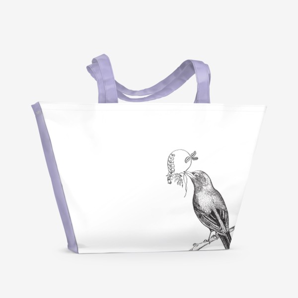 Пляжная сумка «Птица.»