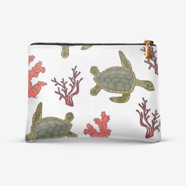 Косметичка «морские черепахи и кораллы»