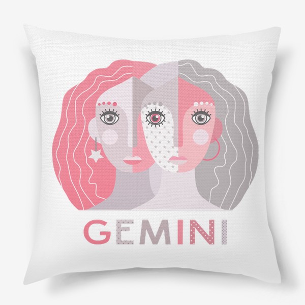 Подушка «Знак зодиака Близнецы. Gemini»
