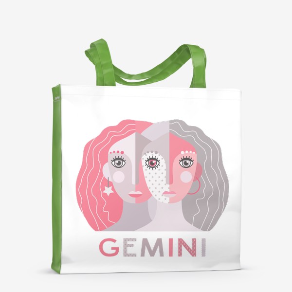 Сумка-шоппер «Знак зодиака Близнецы. Gemini»