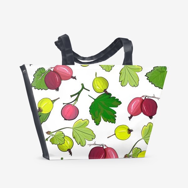 Пляжная сумка «ягоды крыжовник»