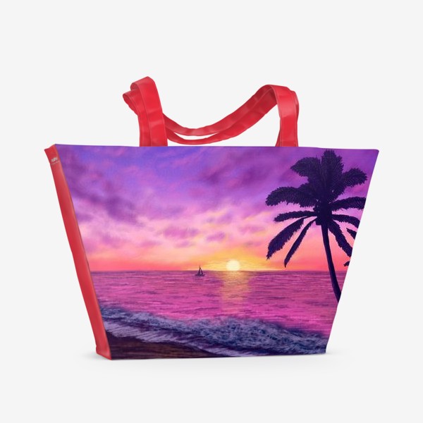 Пляжная сумка «Тропический закат»