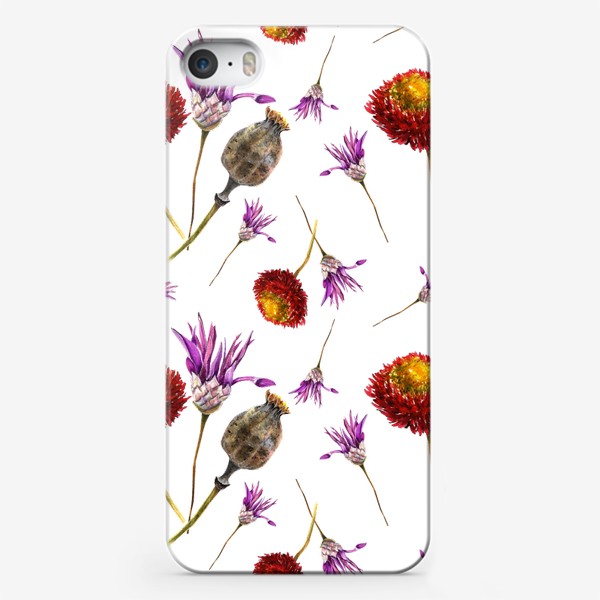 Чехол iPhone «Яркие сухоцветы»