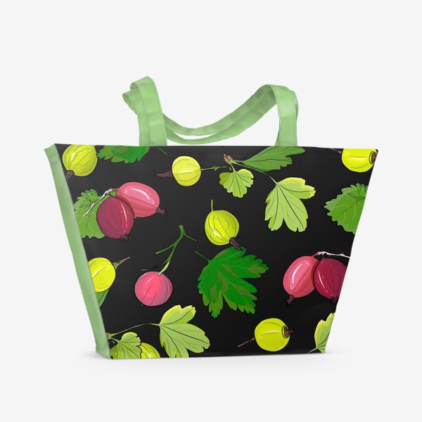 Пляжная сумка «крыжовник ягоды»