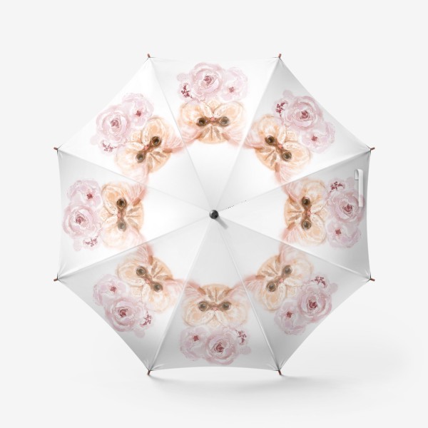 Зонт «Котик. Цветочек.»