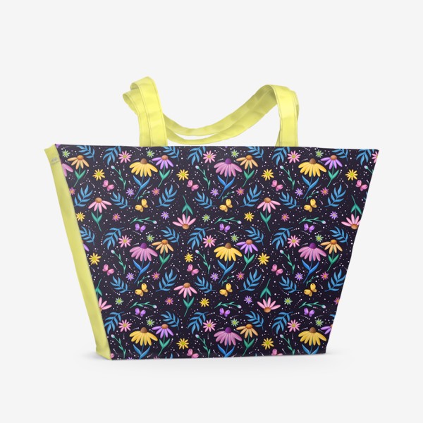 Пляжная сумка «Цветы ромашки»