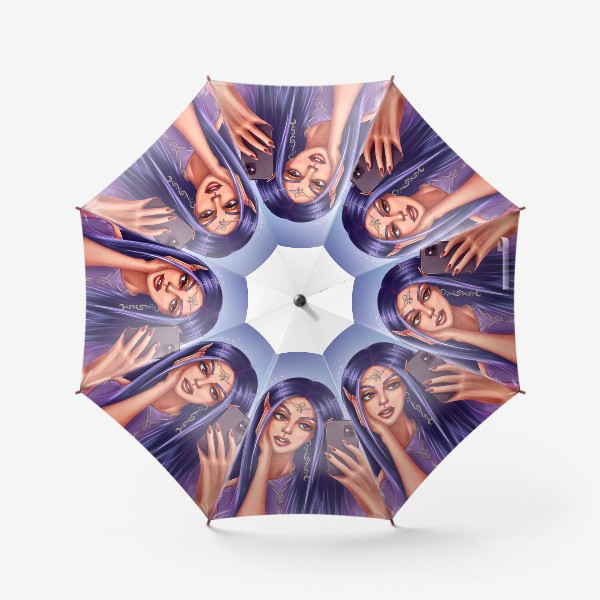 Зонт «Современная эльфийка»