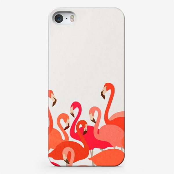 Чехол iPhone «Розове фламинго»