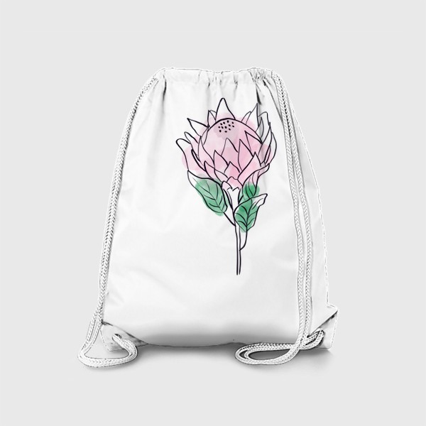Рюкзак «Минималистичный цветок протеи»