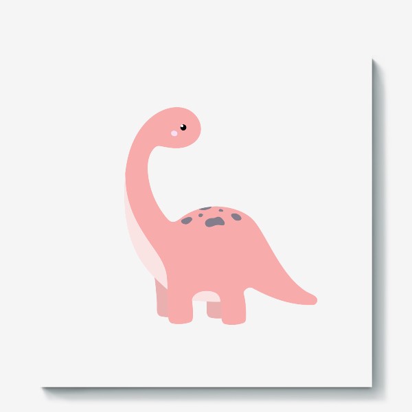 Холст «Розовый брахиозавр»