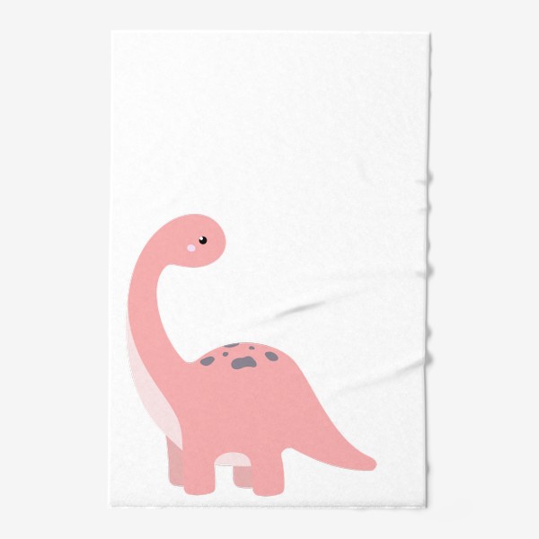 Полотенце «Розовый брахиозавр»