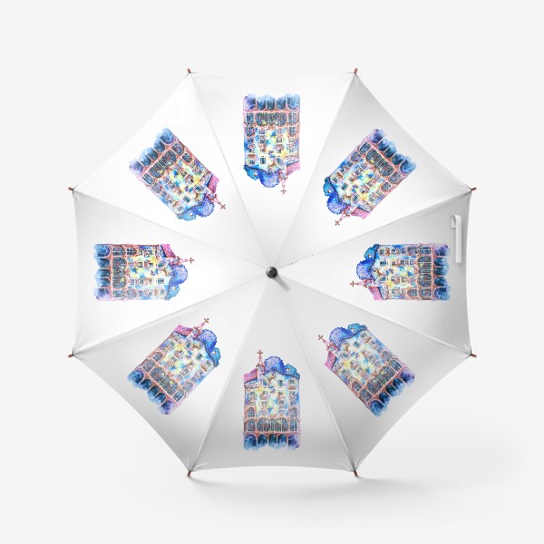 Зонт «Акварельный дом»